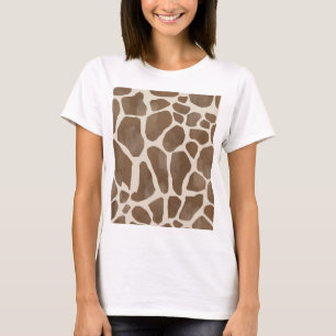 Giraffe Spots Print Pattern T-Shirt