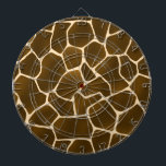 Giraffe Spots Wild Safari Animal Skin Print Dartboard<br><div class="desc">This striking giraffe skin pattern captures the essence of one of nature’s most graceful giants. With deep brown spots set against golden cream-coloured fur, it reflects the beauty of the majestic giraffe—an animal loved for its unique elegance and gentle strength. Giraffes symbolise grace, intuition, and perspective, as they can spot...</div>