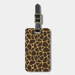 Giraffe Spotted Background Luggage Tag