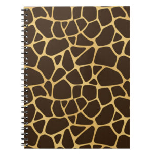 Giraffe Spotted Background Spiral Notebook