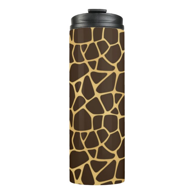 Giraffe Spotted Background Thermal Tumbler (Front)