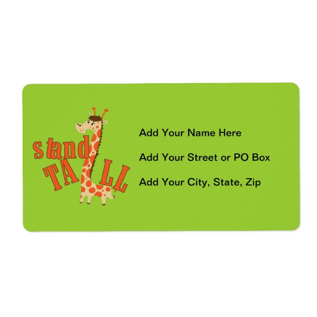 Giraffe Stand Tall (Front)