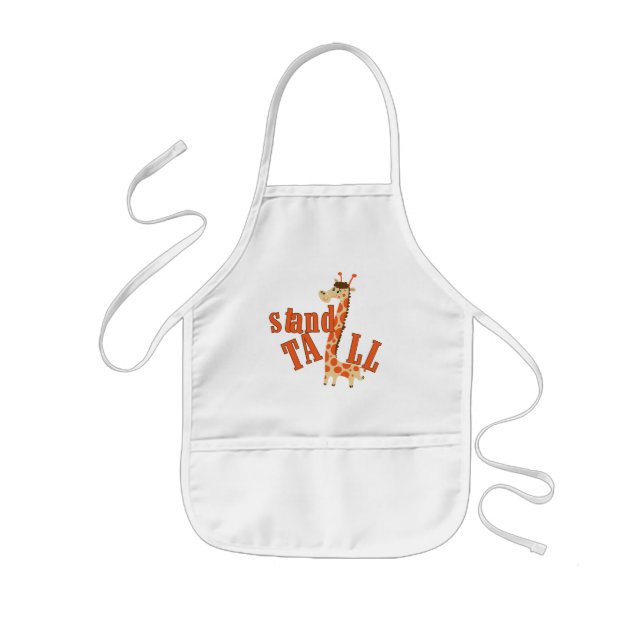 Giraffe Stand Tall Kids Apron (Front)