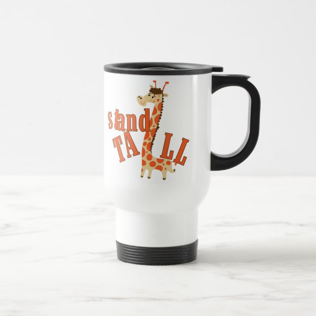 Giraffe Stand Tall Travel Mug (Right)