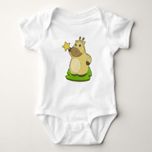 Giraffe Star Baby Bodysuit