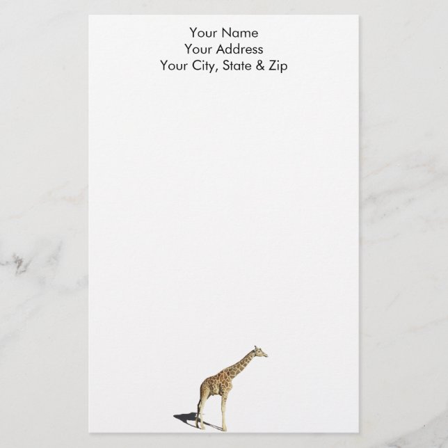 Giraffe Stationery (Front)