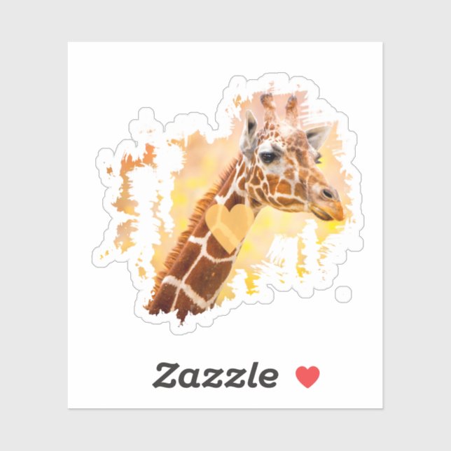 Giraffe Sticker,Giraffe Gift,Giraffe Lover Gift, (Sheet)