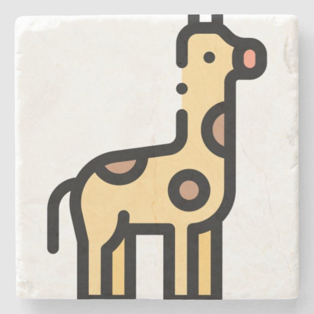 Giraffe Stone Coaster (Front)