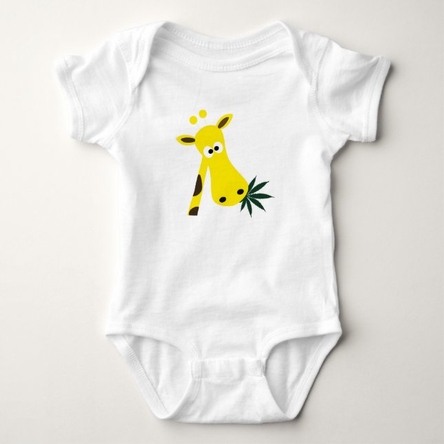Giraffe Stoned Baby Bodysuit (Front)