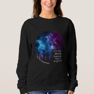 Giraffe Suicide Awareness Stay Strong Giraffe Gift Sweatshirt