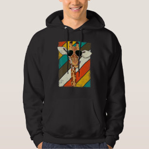 Giraffe Sunglasses Animal Hoodie