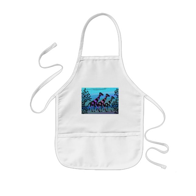 Giraffe Sunrise Apron (Front)