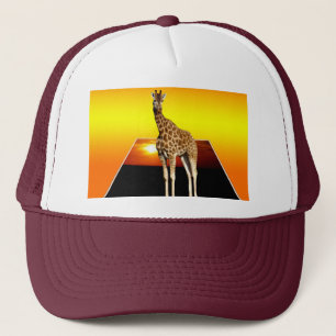 Giraffe Sunshine Pop Out Art, Trucker Hat