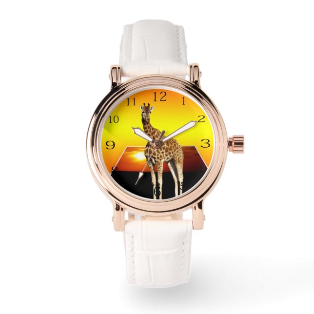 Giraffe Sunshine Pop Out Art, Watch (Front)