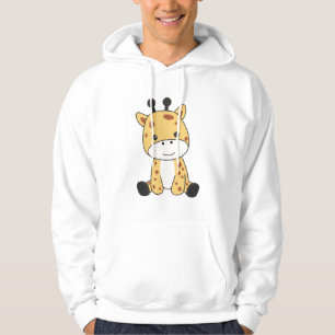 Giraffe Sweet Animals For Kids Giraffes Zoo Animal Hoodie