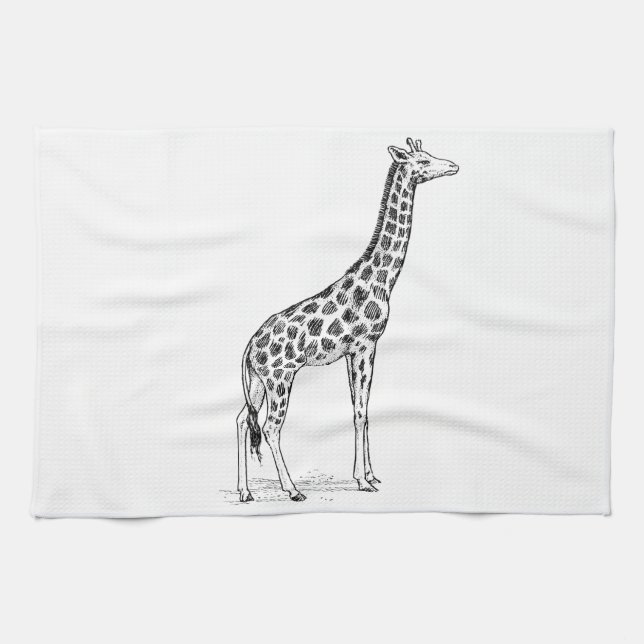Giraffe Tea Towel (Horizontal)