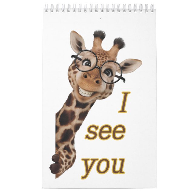 Giraffe.Text.I see you Calendar (Cover)
