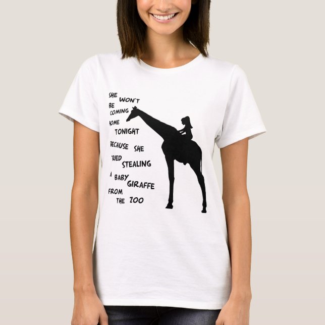 Giraffe Theft T-Shirt (Front)
