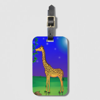 Giraffe Themed Luggage Tag