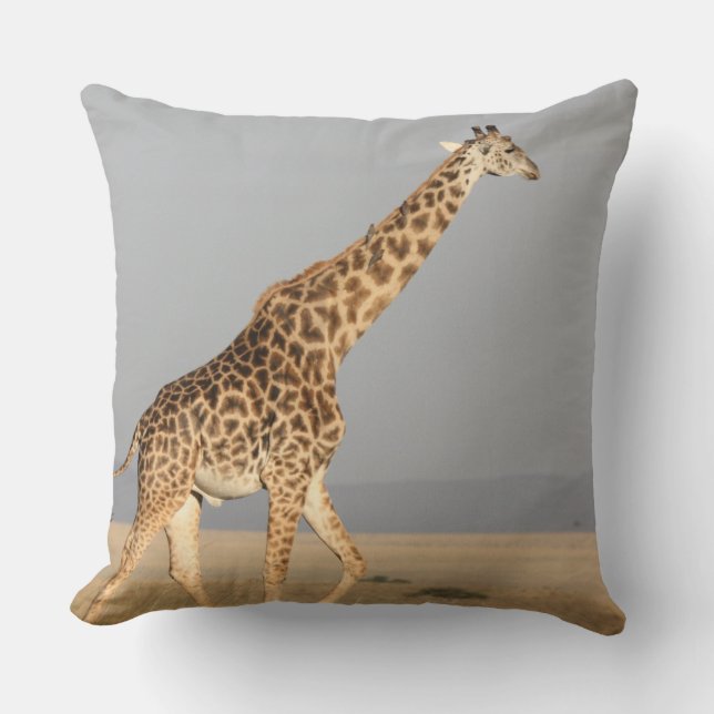 Giraffe Throw Pillow (Front)