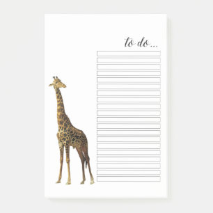 Giraffe To Do List Post-it® Notes