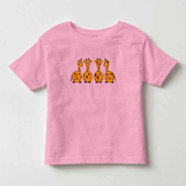 Giraffe Toddler Long Sleeve T-shirt (Front)
