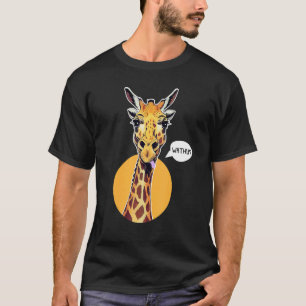 Giraffe Tongue Out What's Up Zoo Animal T-Shirt