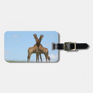 Giraffe Twins Luggage Tag