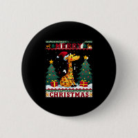 Giraffe Ugly Christmas Sweaters Funny Santa Hat Li