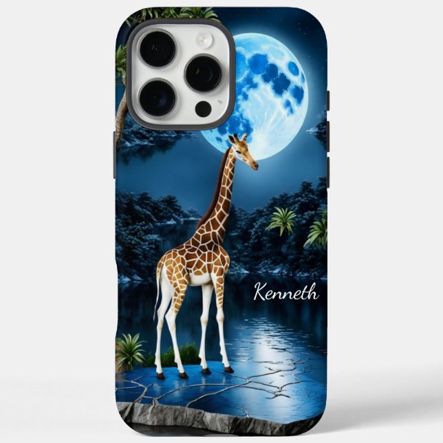 Giraffe Under a Blue Moon Case-Mate iPhone Case (Back)