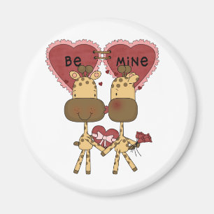 Giraffe Valentine Love T-shirts and Gifts Magnet
