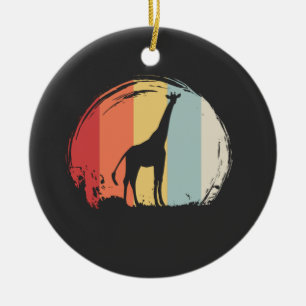 Giraffe Vintage Ceramic Tree Decoration