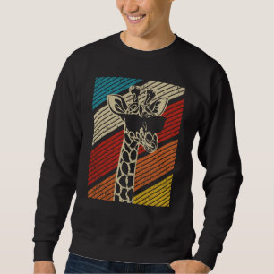 Giraffe Vintage Giraffe Sunglasses Animal Sweatshirt
