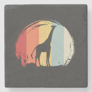 Giraffe Vintage Stone Coaster