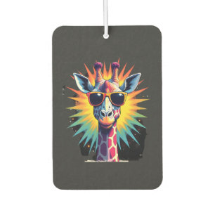 Giraffe Vintage Sunglasses Funny African Animal Lo Car Air Freshener