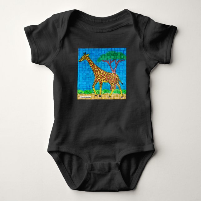 Giraffe (vivid) - Baby Bodysuit (Front)