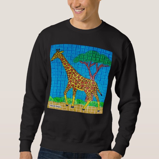 Giraffe (vivid) - Men's Sweatshirt (Front)