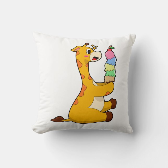Giraffe Waffle ice cream Cushion (Front)