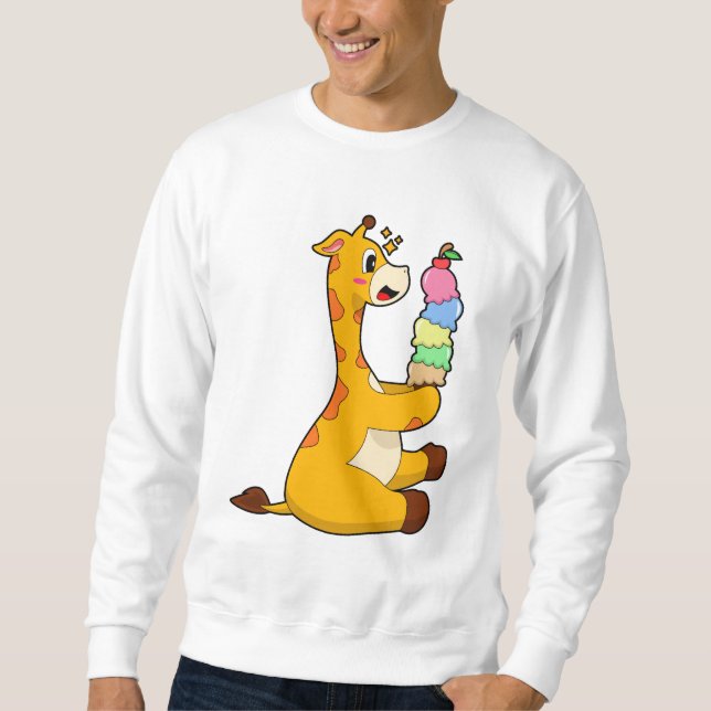 Giraffe Waffle ice cream Sweatshirt (Front)
