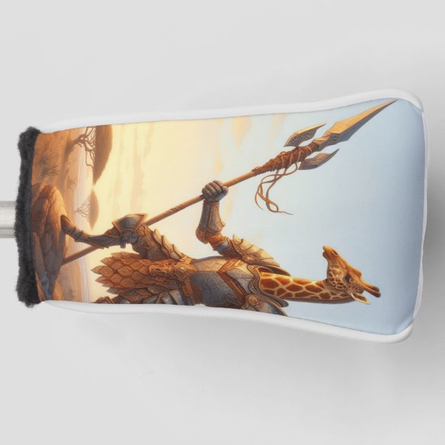 Giraffe warrior golf head cover (Front)