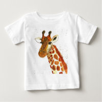 Giraffe watercolor animals Safari African Jungle