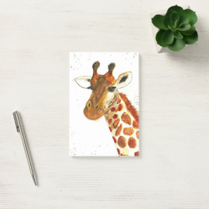 Giraffe watercolor animals Safari African Jungle Post-it Notes