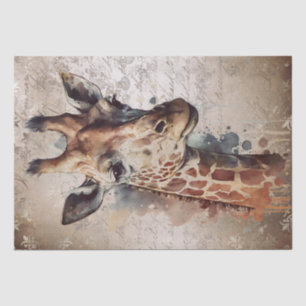 Giraffe Watercolor Tissue Paper