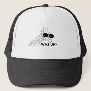 Giraffe What's Up Trucker Hat