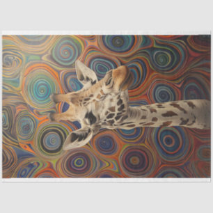 Giraffe Whimsical Lifelike Decoupage Tissue Paper