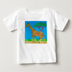 Giraffe (white) - Baby T-Shirt