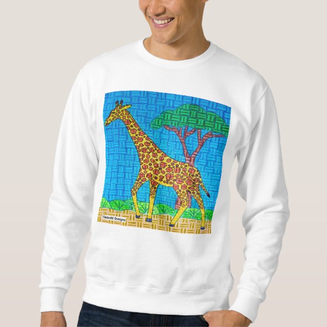 Giraffe (white) - Men's Sweatshirt (Front)