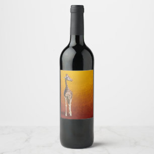 GIRAFFE WINE LABEL