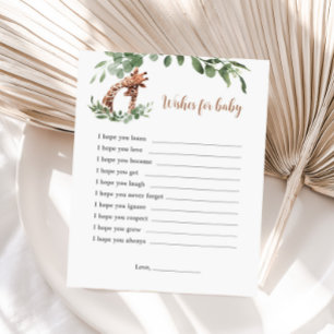 Giraffe wishes for baby game