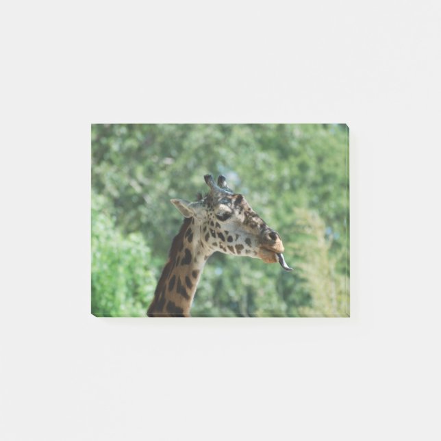 Giraffe with a Long Tongue Post-it Notes (Front)